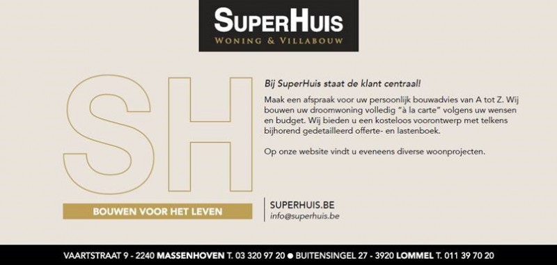 SuperHuis uitnodiging Be Inspired event achterzijde